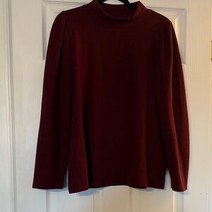 Madewell Deep Red Long Sleeve Tee